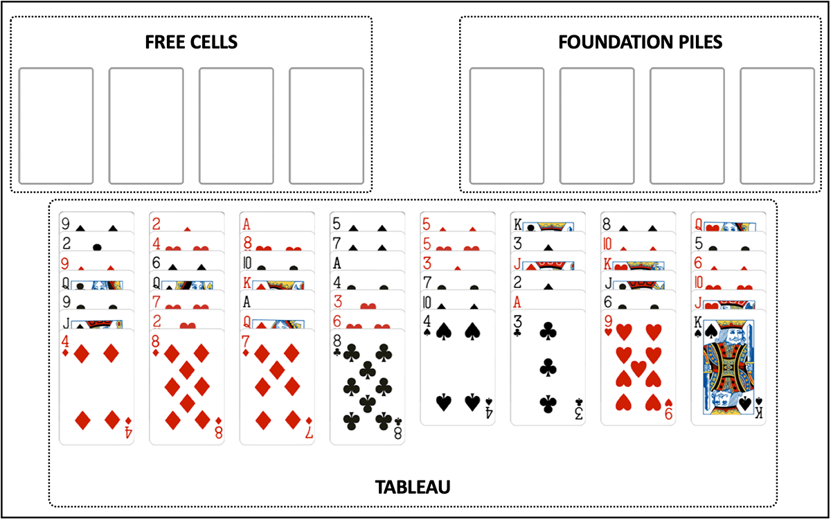 Play FreeCell Solitaire online for free.