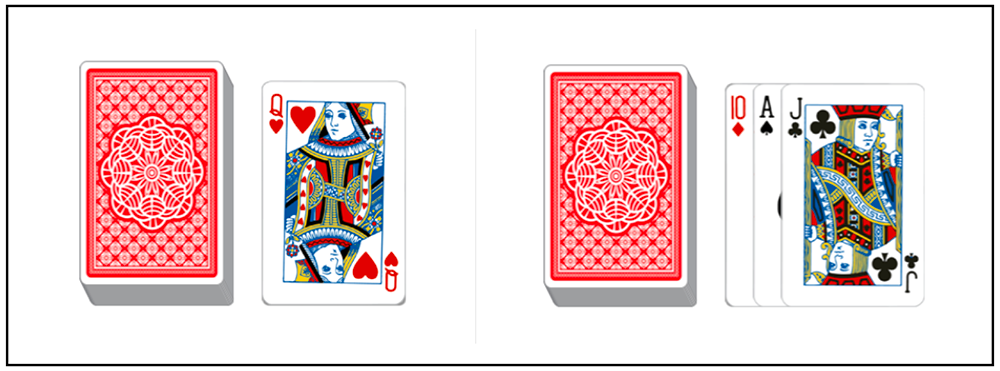 Klassisches Solitär (Klondike Solitär) mit 1 Karte vs. mit 3 Karten