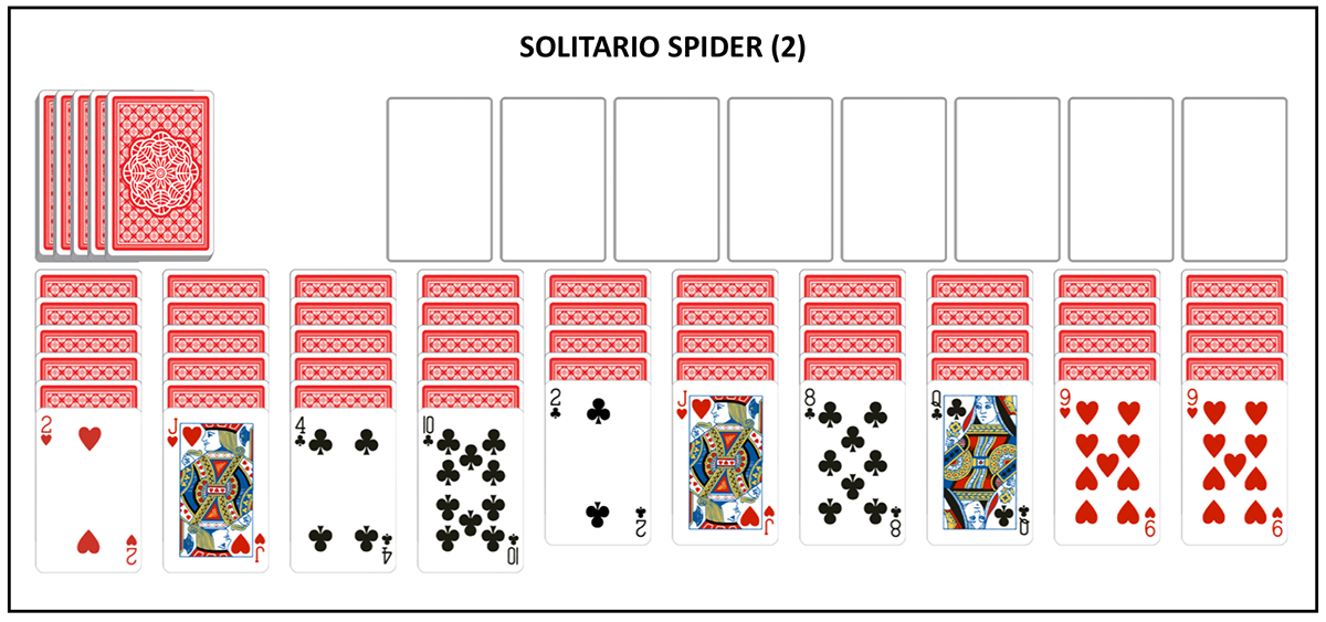 Solitario Spider 2 Palos