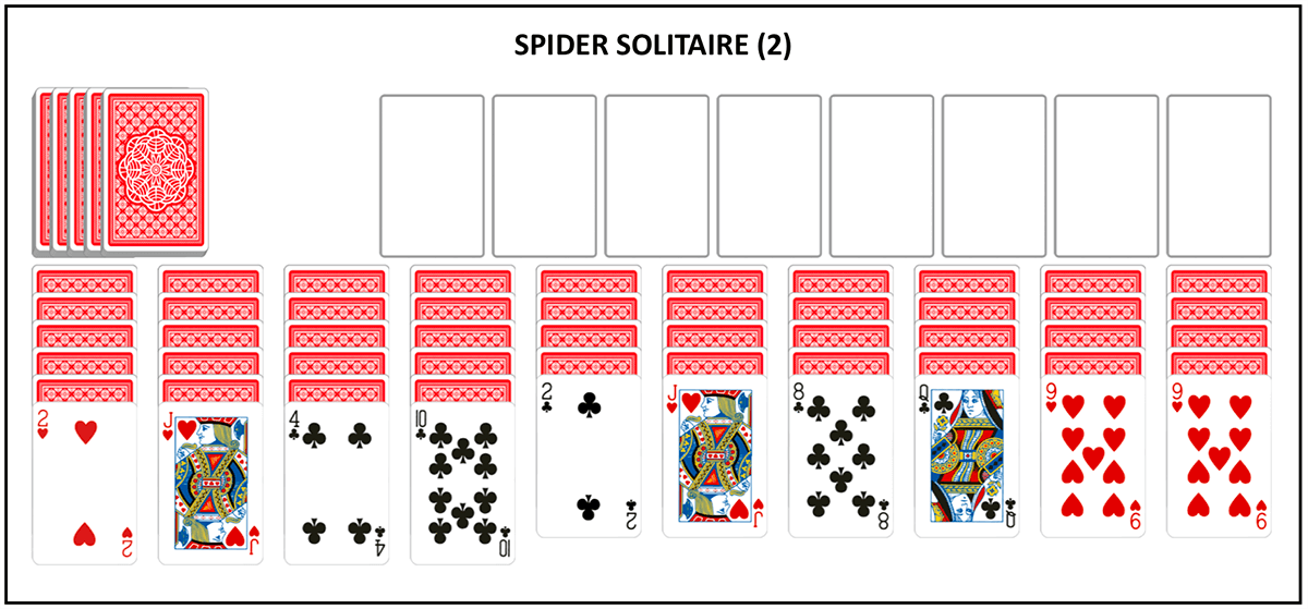 Spider Solitaire 2 couleurs