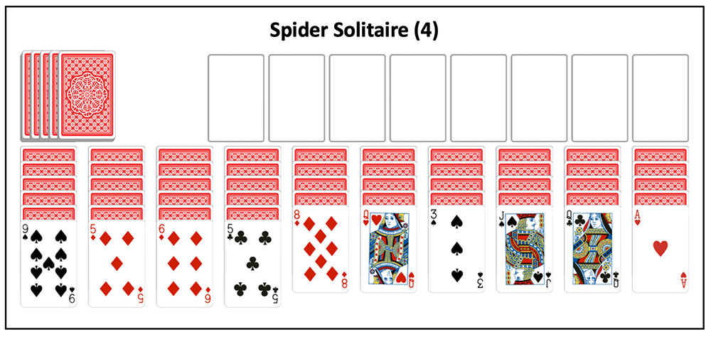 Spider Solitaire 4 Simboluri